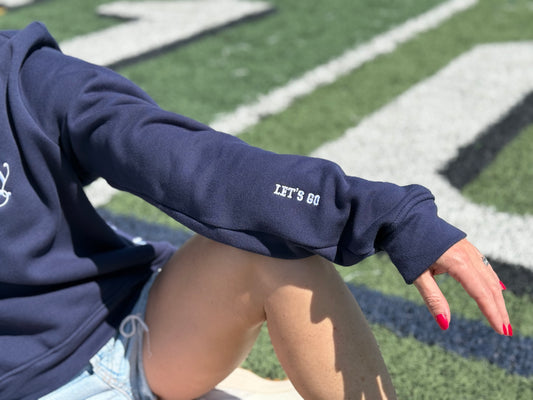 Navy Game Day Football Crewneck Sweatshirt