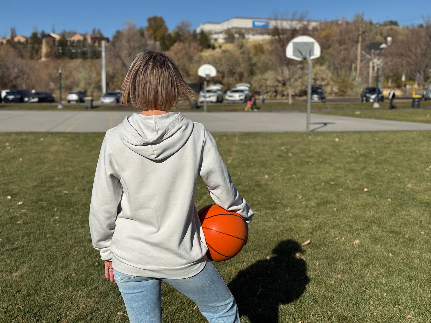 Basketball # 1 Fan Embroidered Hoodie